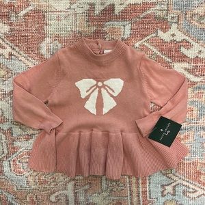 Laura Ashley Peplum Sweater-NEW w/Tags
